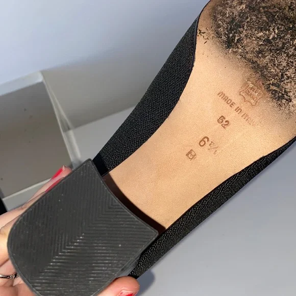 Via Spiga Vintage Block Heels Black Size 6.5 - Picture 7 of 8